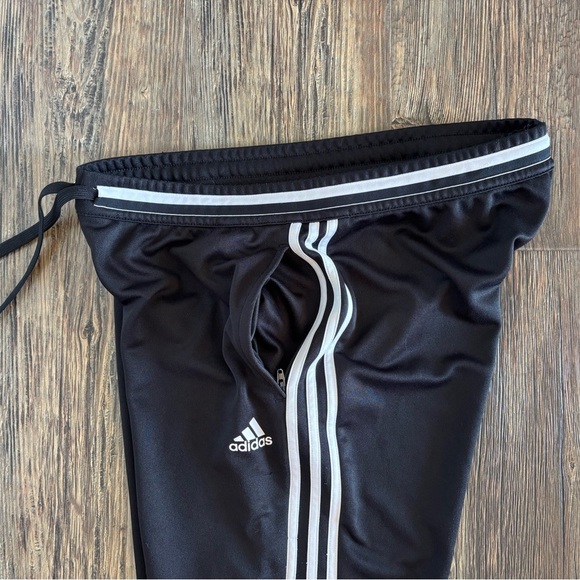 Adidas Performance Climacool Black White Stripe Track Pants Womans Size L 16/18 - Picture 12 of 14
